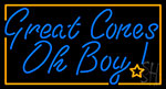 Great Cones Oh Boy LED Neon Sign