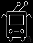 Trolleybus Bus Icon LED Neon Sign