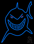 Blue Shark Face LED Neon Sign