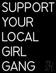White Support Your Local Girl Gang LED Neon Sign