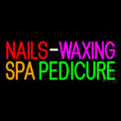 Nails Waxing Spa Pedicure Neon Sign