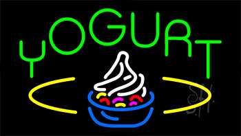 Green Yogurt LED Neon Sign