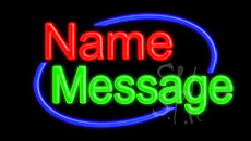 Custom In Blue LED Neon Sign