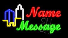 Custom Buildings LED Neon Sign