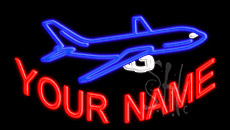 Custom Aeroplane LED Neon Sign