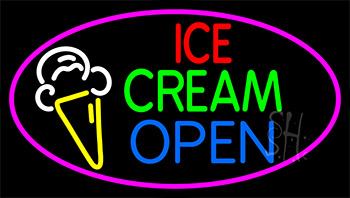 Ice Cream Open LED Neon Sign