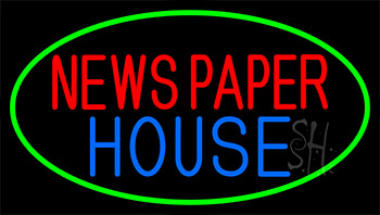 Newspaper House LED Neon Sign