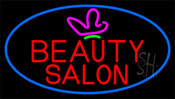 Red Beauty Salon Logo LED Neon Sign