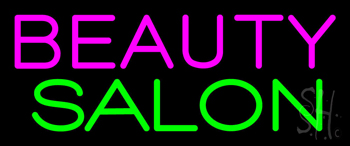 Pink Beauty Salon Green LED Neon Sign