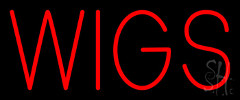 Red Wigs LED Neon Sign