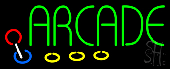 Green Arcade LED Neon Sign
