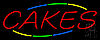 Multi Colored Cakes LED Neon Sign