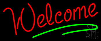 Red Welcome Bar LED Neon Sign