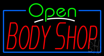 Open Body Shop LED Neon Sign