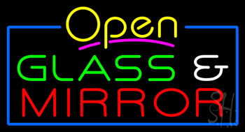 Glass And Mirror LED Neon Sign