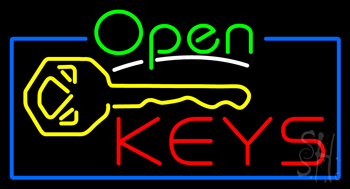 Open Keys LED Neon Sign