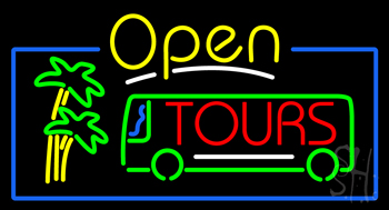 Open Tours LED Neon Sign