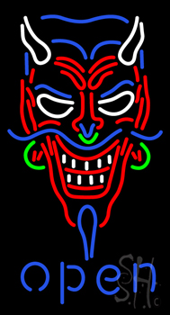 Devil Open LED Neon Sign