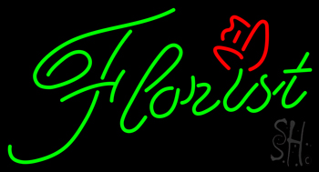 Green Florist LED Neon Sign
