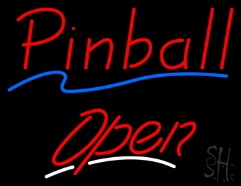Pinball Open LED Neon Sign