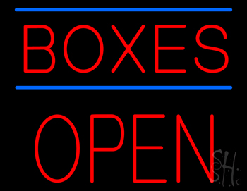 Boxes Open Block LED Neon Sign