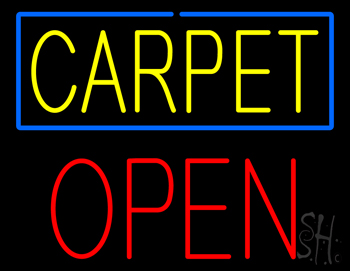 Carpet Block Open LED Neon Sign