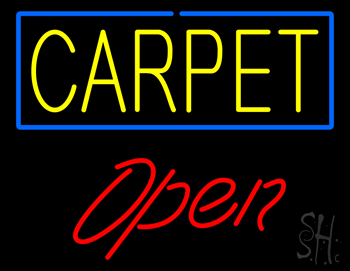 Carpet Script1 Open LED Neon Sign