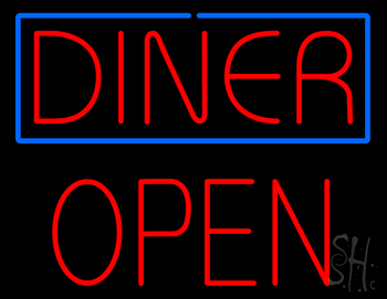 Diner Block Open LED Neon Sign