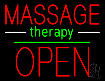 Massage Therapy Open LED Neon Sign