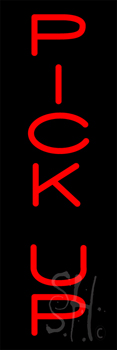 Vertical Red Pick Up LED Neon Sign