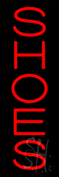 Red Vertical Shoes LED Neon Sign