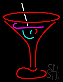 Cocktail Glass LED Neon Sign