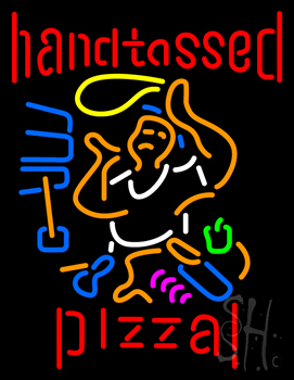 Handtossed Pizza LED Neon Sign