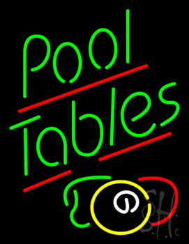 Pool Tables With Ball LED Neon Sign