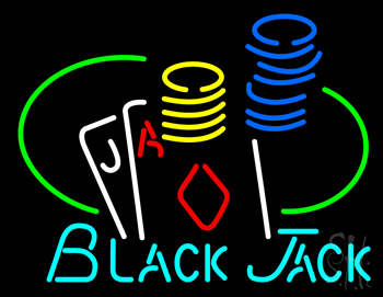 Black Jack LED Neon Sign