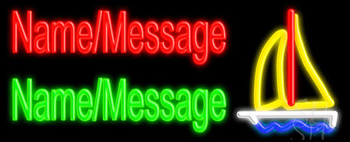 Custom Sailboat LED Neon Sign