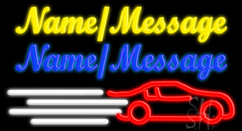 Custom Red Racing Car LED Neon Sign