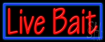 Live Bait LED Neon Sign
