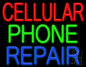 Cellular Phone Repair LED Neon Sign