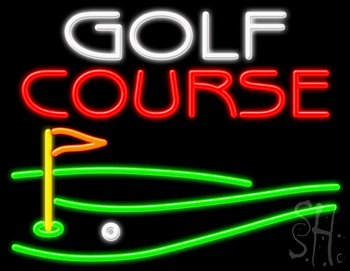 Golf Course LED Neon Sign