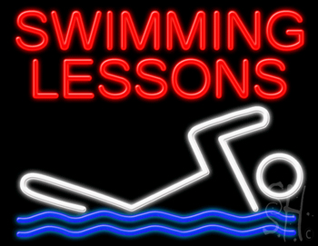 Swimming Lessons LED Neon Sign