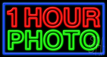 1 Hour Photo LED Neon Sign