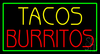 Tacos Burritos LED Neon Sign
