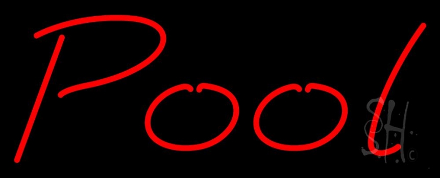 Red Pool LED Neon Sign