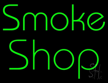 Green Smoke Shop LED Neon Sign