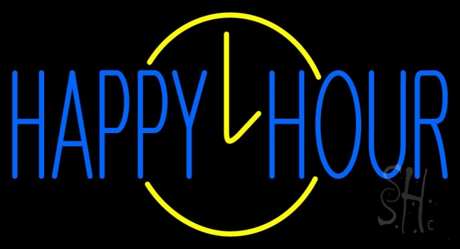 Happy Hour LED Neon Sign