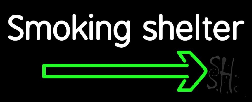 Smoking Shelter LED Neon Sign