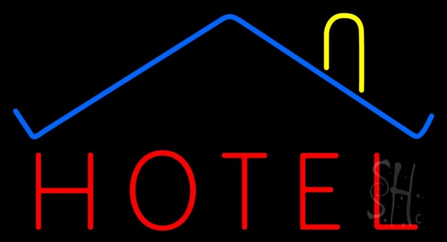 Hotel With Symbol LED Neon Sign