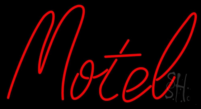 Red Motel LED Neon Sign