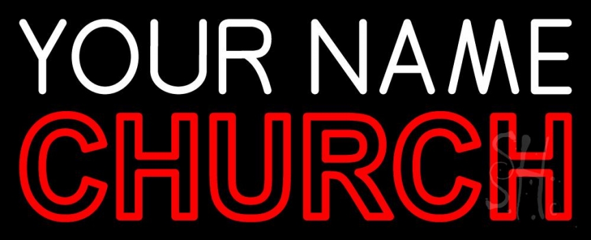 Custom Double Stroke Church LED Neon Sign